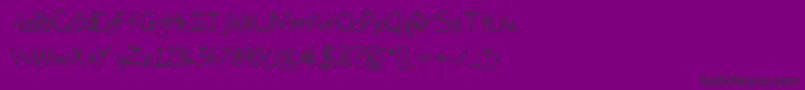 Isukalettersフォントについての詳細 フォントIsukaletters – 紫の背景に黒い文字