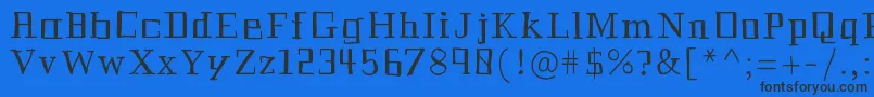 Шрифт Historian – чёрные шрифты на синем фоне