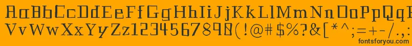 Historian Font – Black Fonts on Orange Background