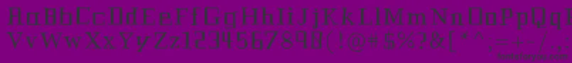 Historian-fontti – mustat fontit violetilla taustalla