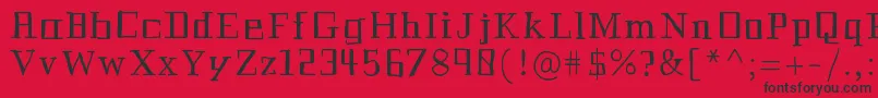 Historian Font – Black Fonts on Red Background