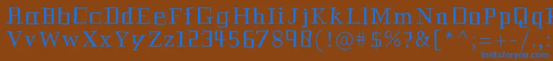 Historian Font – Blue Fonts on Brown Background