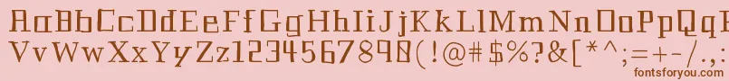 Historian Font – Brown Fonts on Pink Background