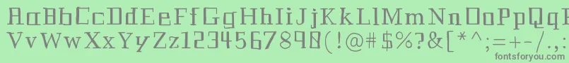 Historian Font – Gray Fonts on Green Background