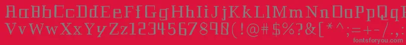 Historian Font – Gray Fonts on Red Background