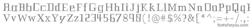 フォントHistorian – 白い背景に灰色の文字