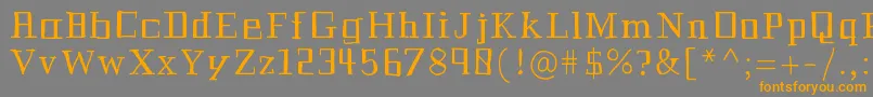 Historian-Schriftart – Orangefarbene Schriften auf grauem Hintergrund