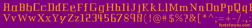 Historian-fontti – oranssit fontit violetilla taustalla