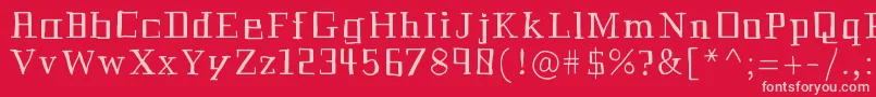 Historian Font – Pink Fonts on Red Background