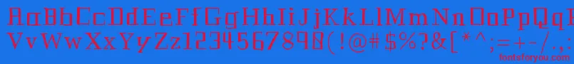 Шрифт Historian – красные шрифты на синем фоне