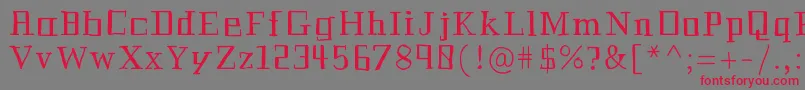 Historian Font – Red Fonts on Gray Background