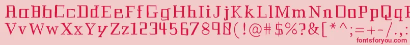 Historian Font – Red Fonts on Pink Background