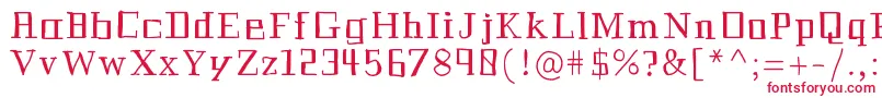 Historian Font – Red Fonts on White Background