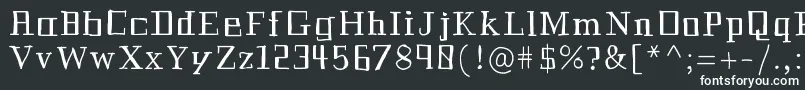 Historian Font – White Fonts on Black Background