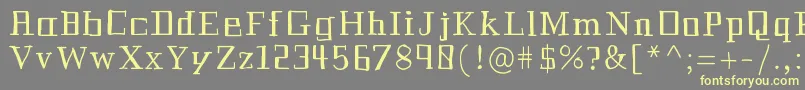Historian-fontti – keltaiset fontit harmaalla taustalla
