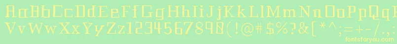 Шрифт Historian – жёлтые шрифты на зелёном фоне