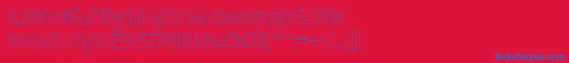 StahlbetontraegerOutlineフォントについての詳細 フォントStahlbetontraegerOutline – 赤い背景に青い文字