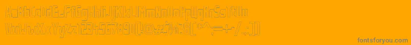 StahlbetontraegerOutline Font – Gray Fonts on Orange Background
