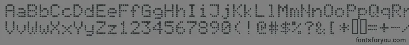 Шрифт Register – чёрные шрифты на сером фоне