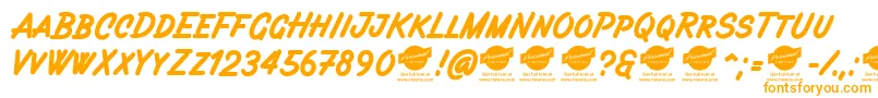 Filbertbrushcapsdemo Font – Orange Fonts