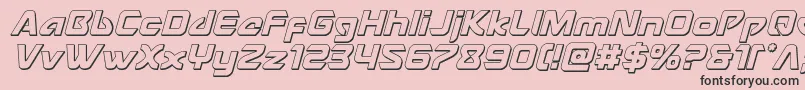 Usangel3Dital Font – Black Fonts on Pink Background