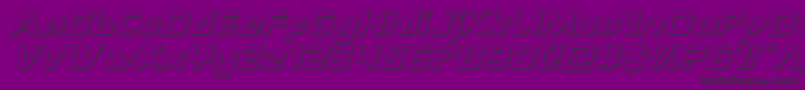 Więcej informacji o czcionce Usangel3Dital Czcionka Usangel3Dital – czarne czcionki na fioletowym tle