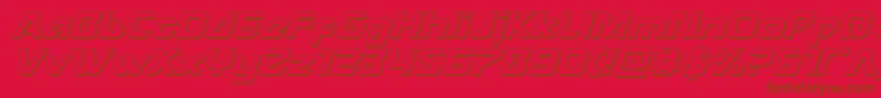 Usangel3Dital Font – Brown Fonts on Red Background