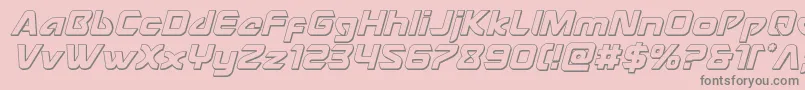 Usangel3Dital Font – Gray Fonts on Pink Background