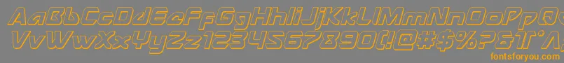 Usangel3Dital Font – Orange Fonts on Gray Background