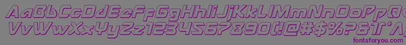 Usangel3Dital Font – Purple Fonts on Gray Background