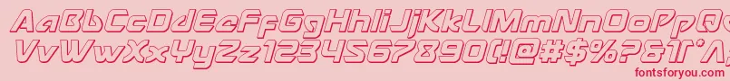 Usangel3Dital Font – Red Fonts on Pink Background