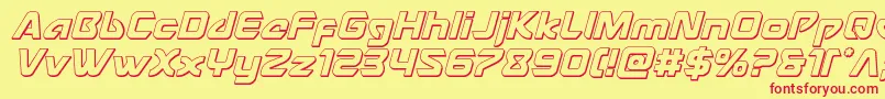 Usangel3Dital Font – Red Fonts on Yellow Background