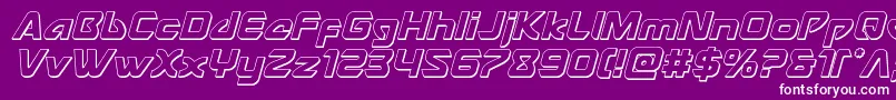 Usangel3Dital Font – White Fonts on Purple Background