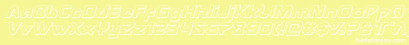 Usangel3Dital Font – White Fonts on Yellow Background