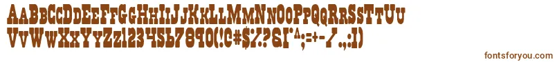 RegulatorsCondensed Font – Brown Fonts on White Background