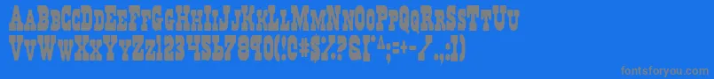 RegulatorsCondensed Font – Gray Fonts on Blue Background