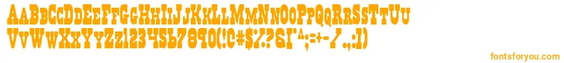 RegulatorsCondensed Font – Orange Fonts on White Background