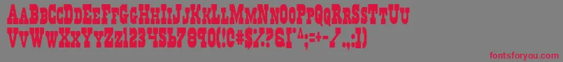 RegulatorsCondensed Font – Red Fonts on Gray Background