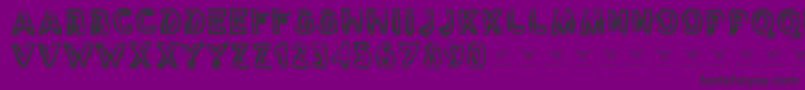 Reasontoseeevil Font – Black Fonts on Purple Background