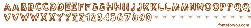 Reasontoseeevil Font – Brown Fonts on White Background