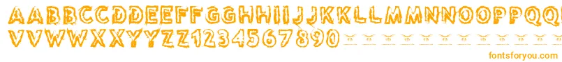 Reasontoseeevil Font – Orange Fonts on White Background