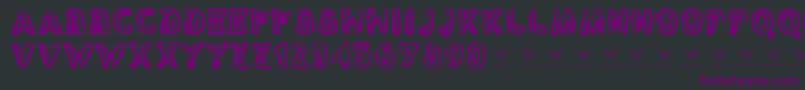 Reasontoseeevil Font – Purple Fonts on Black Background