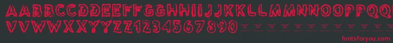 Reasontoseeevil Font – Red Fonts on Black Background