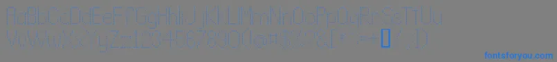 Lldot2-fontti – siniset fontit harmaalla taustalla