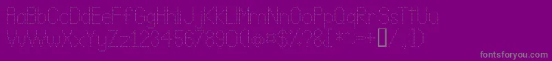 Lldot2 Font – Gray Fonts on Purple Background