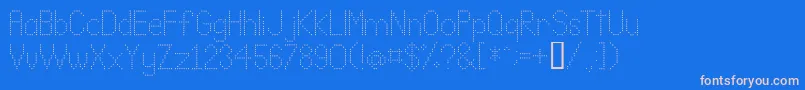 Шрифт Lldot2 – розовые шрифты на синем фоне