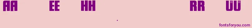 Rehau Font – Purple Fonts on Pink Background