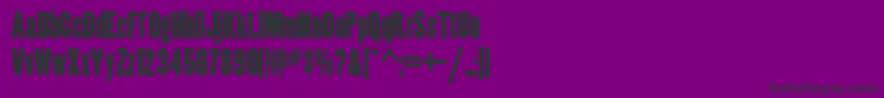 フォントCoppercanyonnf – 紫の背景に黒い文字