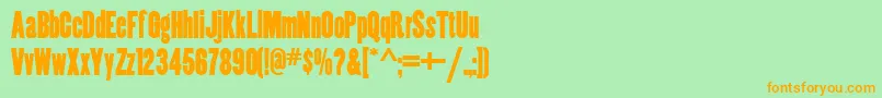 Lisätietoja Coppercanyonnf-fontista Coppercanyonnf-fontti – oranssit fontit vihreällä taustalla