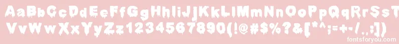 DarahThunderpandaErc Font – White Fonts on Pink Background